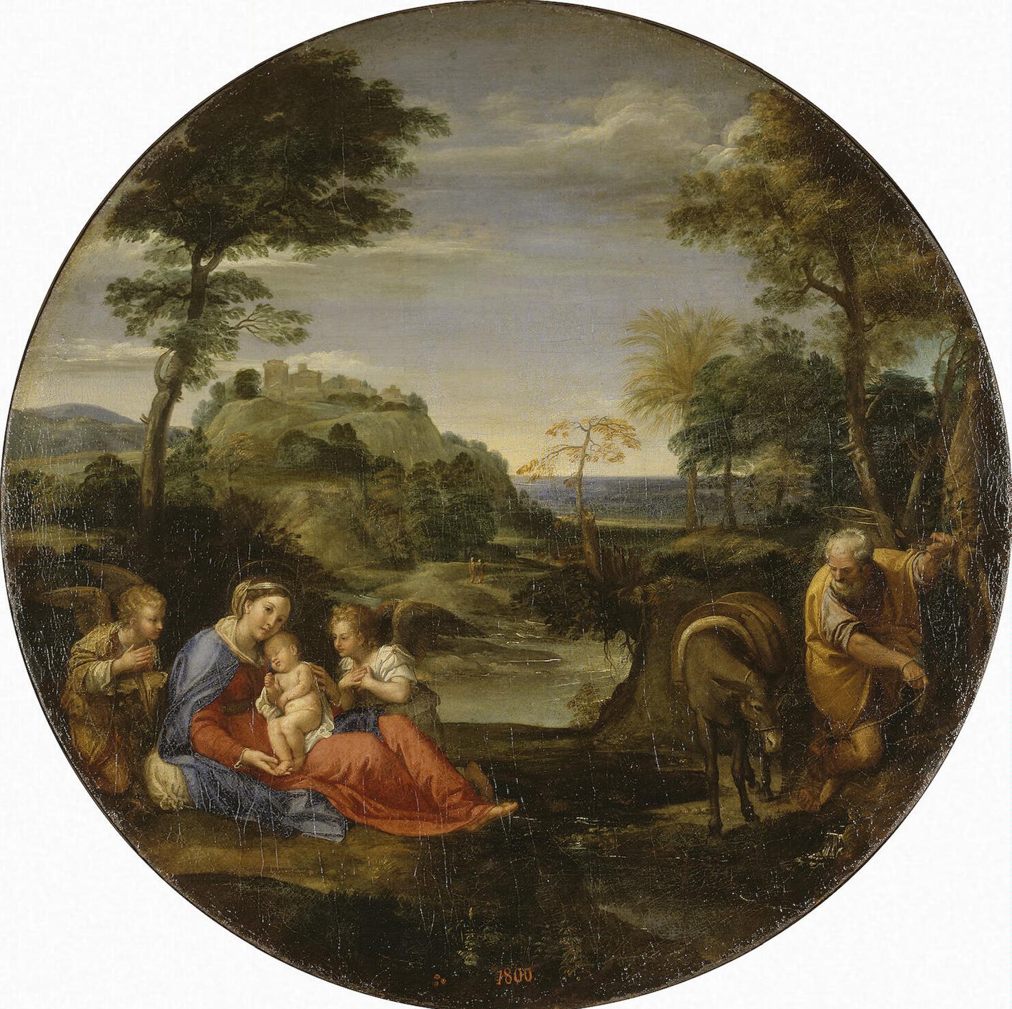 Annibale Carracci, Rest on the Flight into Egypt