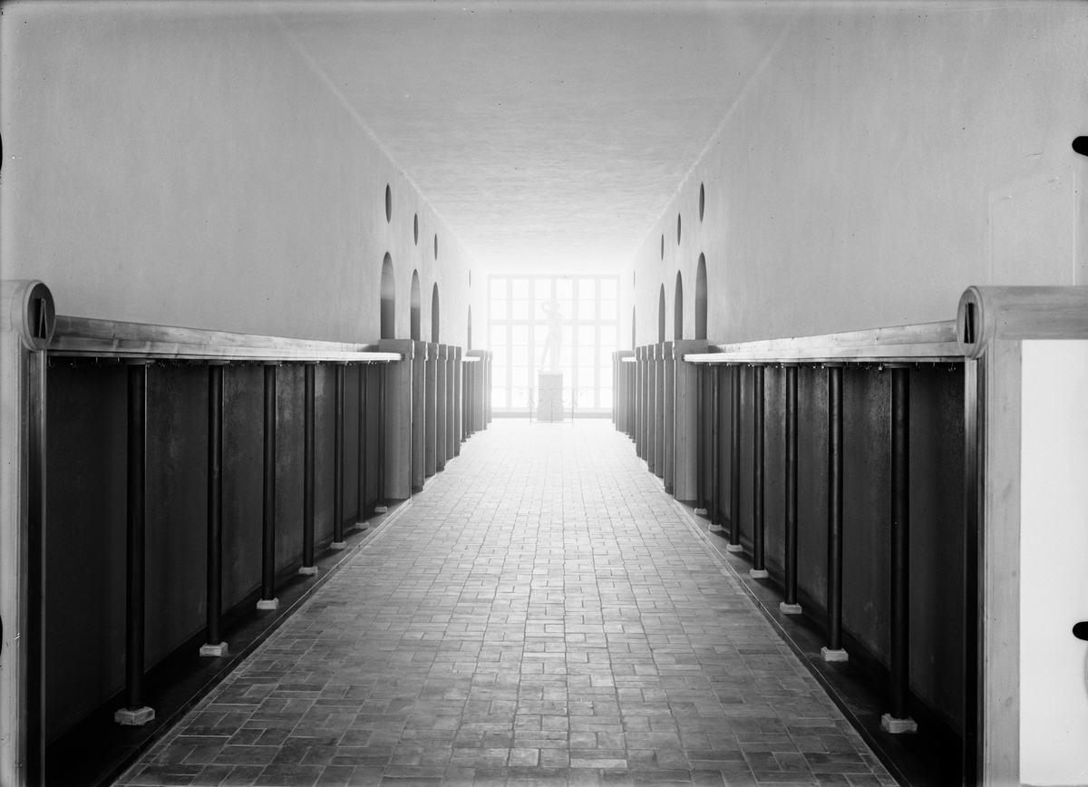 Paul Sandberg, Vaksalaskolan, Fålhagen, Uppsala, korridor sannolikt 1927