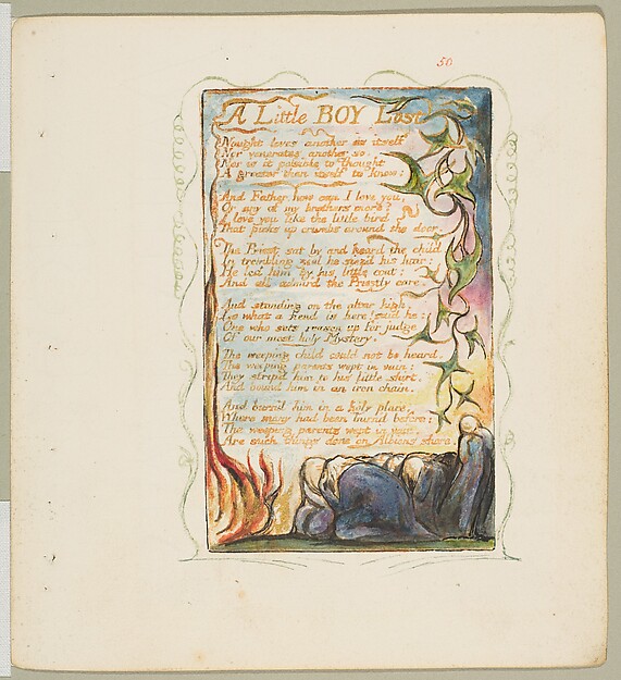 William Blake, Songs of Experience: A Little Boy Lost