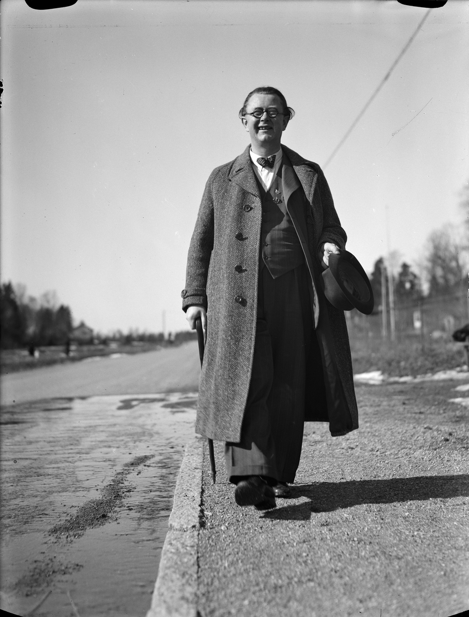 Paul Sandberg, Helge Gad, journalist and editor at Upsala NyHel, Uppsala 1942