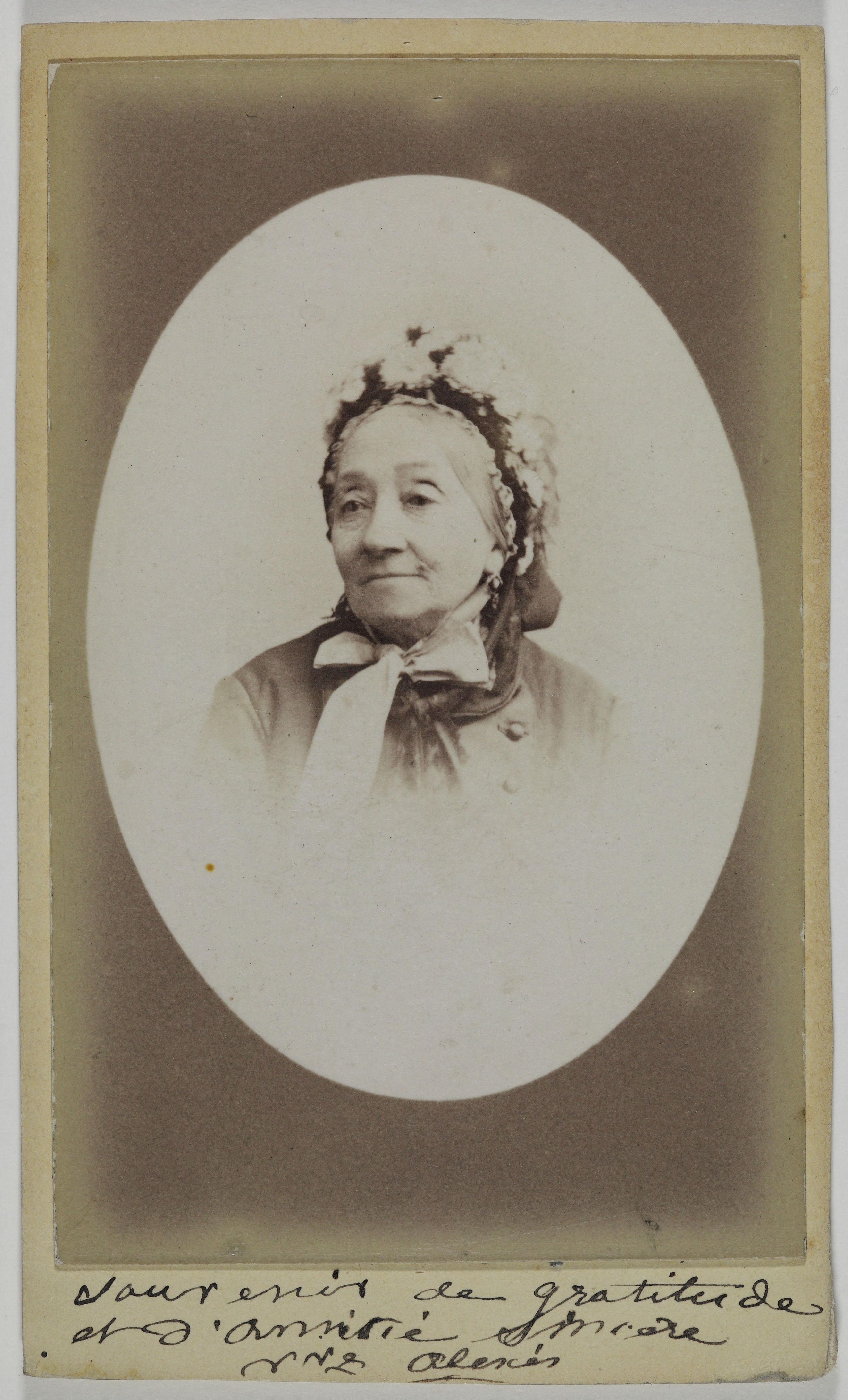 Joseph Tourtin, Portrait de Mme Alexis, (Clémence Bury, épouse d'Auguste Pastelot), (1808-1895), (actrice)