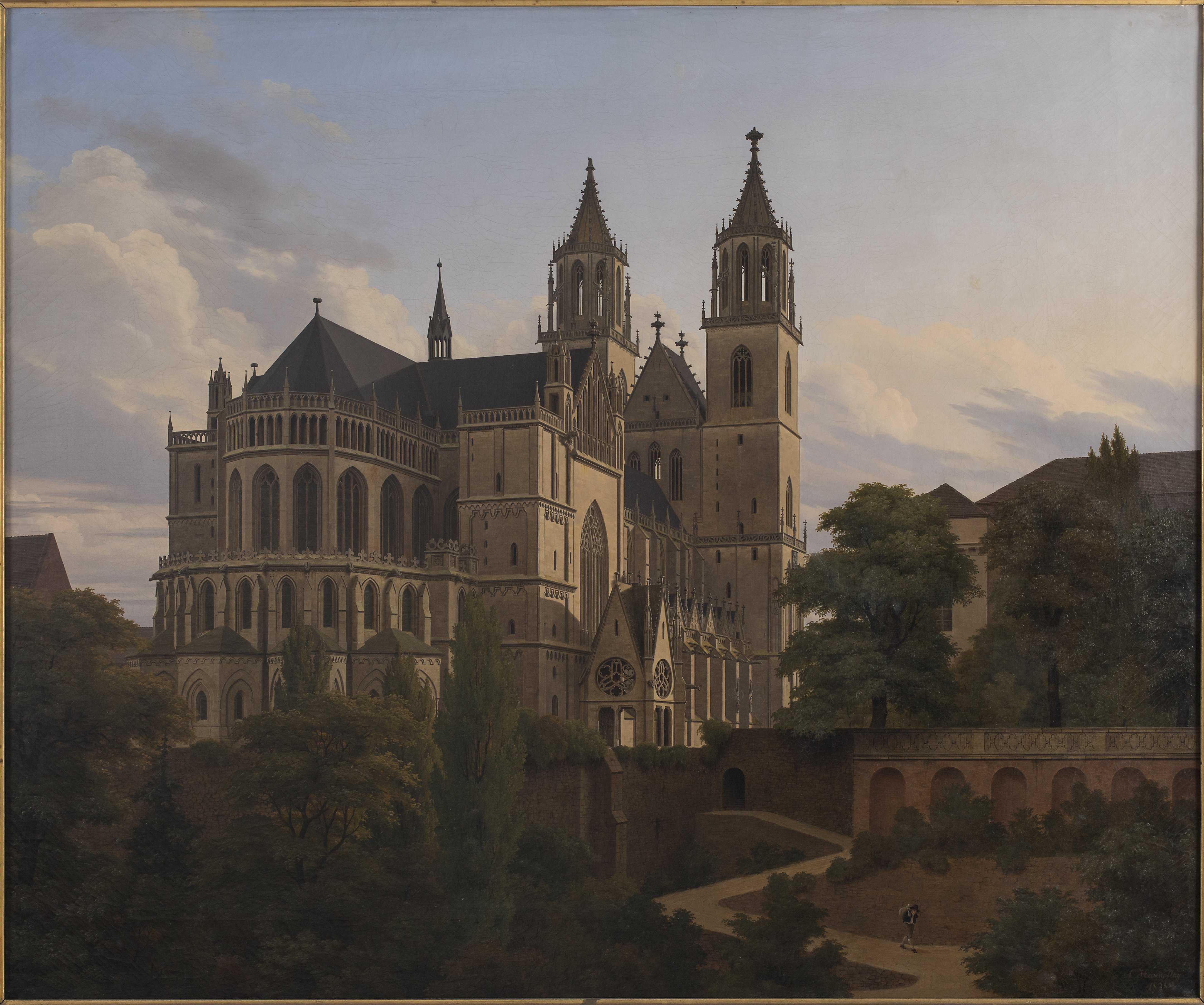 Carl Hasenpflug (Maler), Der Magdeburger Dom von Nordosten