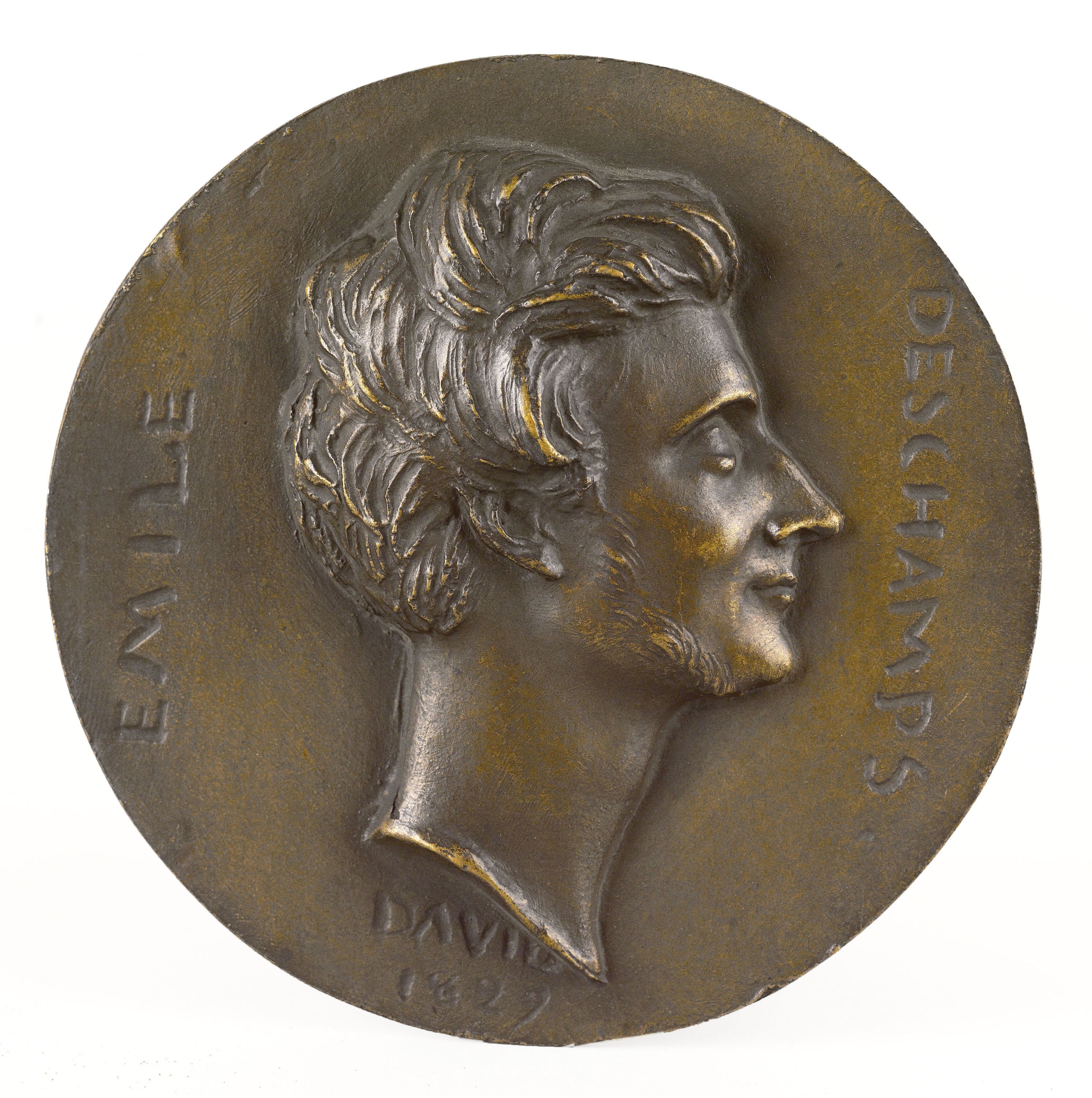 David d'Angers, Portrait d'Emile Deschamps de Saint-Amand (1791-1871), poète