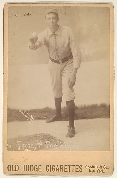 Goodwin & Company, David Luther Foutz, Pitcher, Brooklyn, from the series Old Judge Cigarettes
