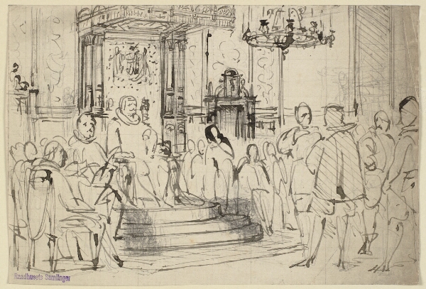 Wilhelm Marstrand, Christian IV i retten