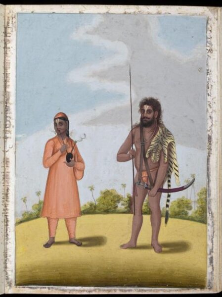 Unknown, A Hindu ascetic and his wife