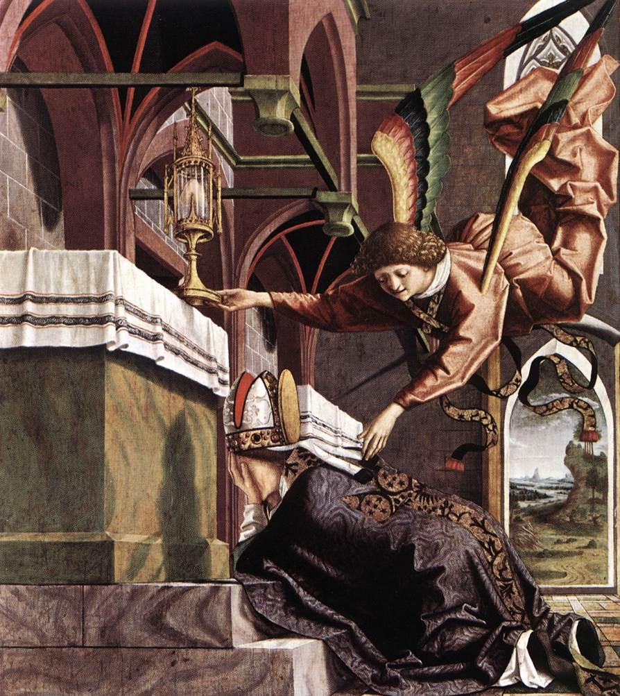 Michael Pacher, Altarpiece of the Church Fathers: Vision of St Sigisbert
