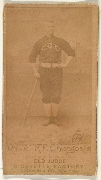 Goodwin & Company, Ryan, Right Field, Chicago, from the Old Judge series (N172) for Old Judge Cigarettes