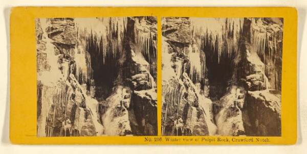 Benjamin West Kilburn, Winter View of Pulpit Rock, Crawford Notch.