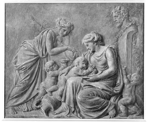 Piat Joseph Sauvage, Mother and Children