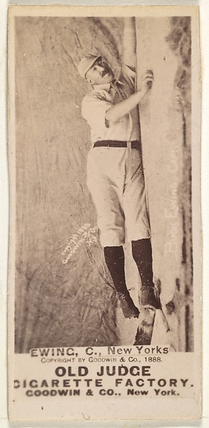 Goodwin & Company, William "Buck" Ewing, Captain and Catcher, New York, from the Old Judge series (N172) for Old Judge Cigarettes