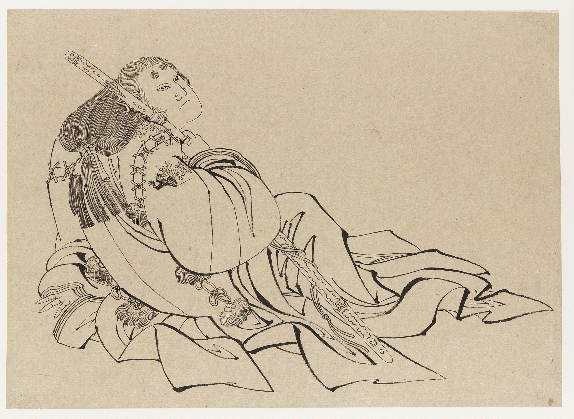 Katsushika Hokusai, A Courtier