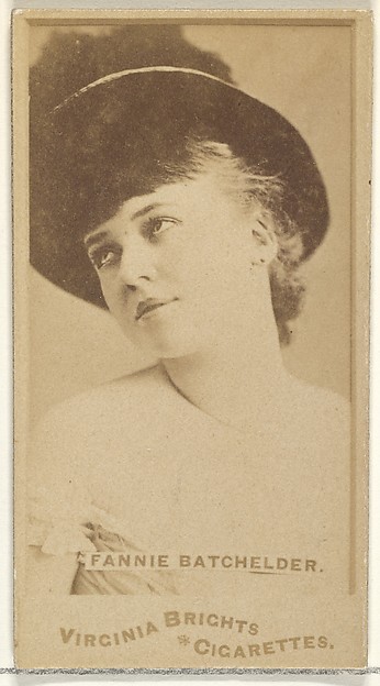 Allen & Ginter, Fannie Batchelder, from the Actors and Actresses series (N45, Type 1) for Virginia Brights Cigarettes