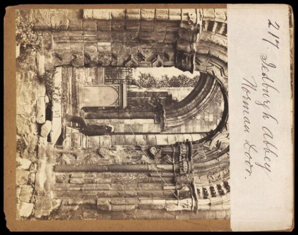 Francis Frith, Jedburgh Abbey.  Norman Door