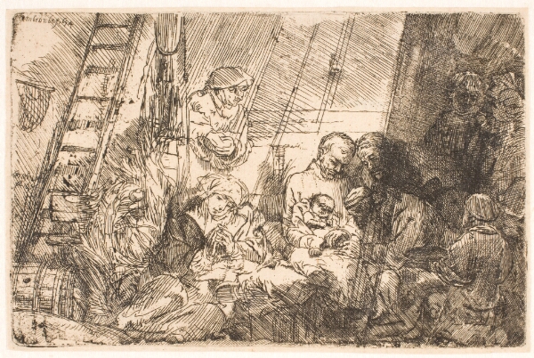 Rembrandt van Rijn, Kristus omskæres (i stalden)