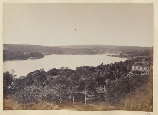 Unknown, [Elevated view of a body of water]