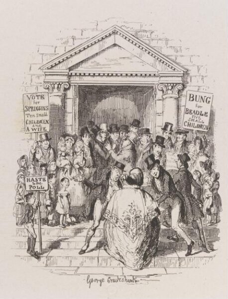 Cruikshank, George, Election for Beadle