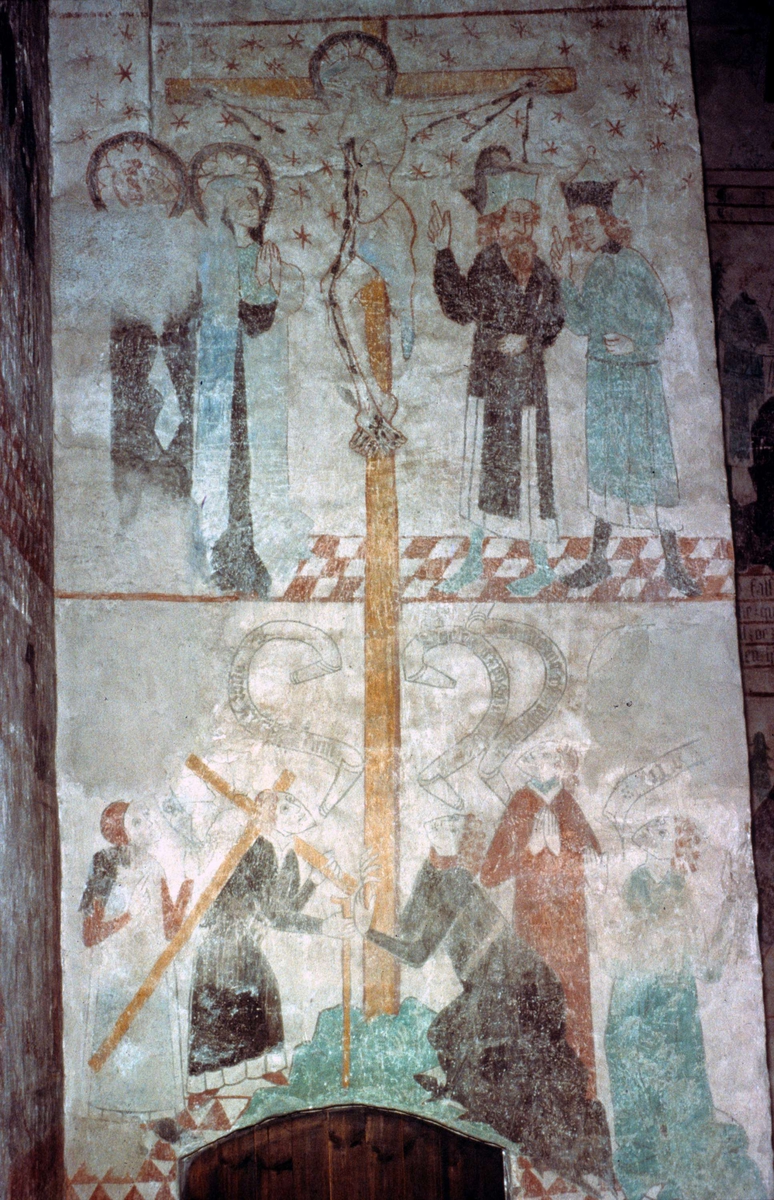 Ola Ehn, Kalkmålning i Vendels kyrka, Uppland 1961