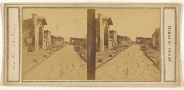 Unknown, Ruines de Pompei/[rue des tombeaux]