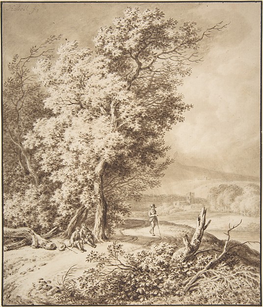 Ferdinand Kobell, Landscape with Wayfarers