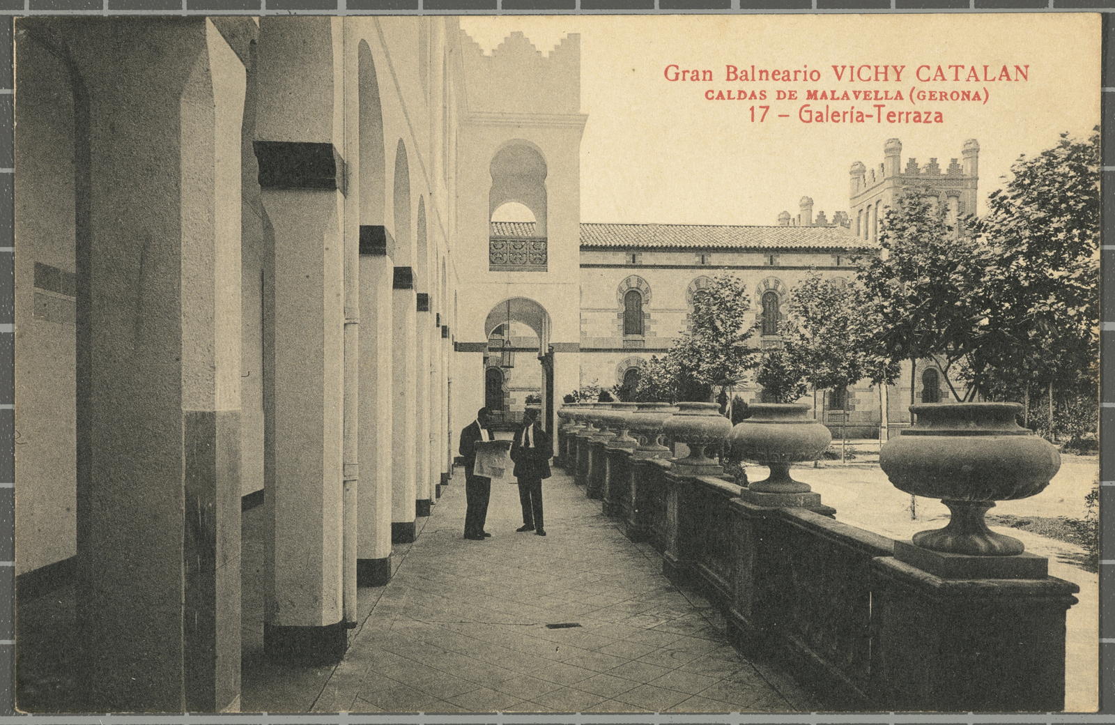Josep Thomas Bigas, Gran Balneario VICHY CATALAN CALDAS DE MALAVELLA (Gerona) 17 - Galería - Terraza