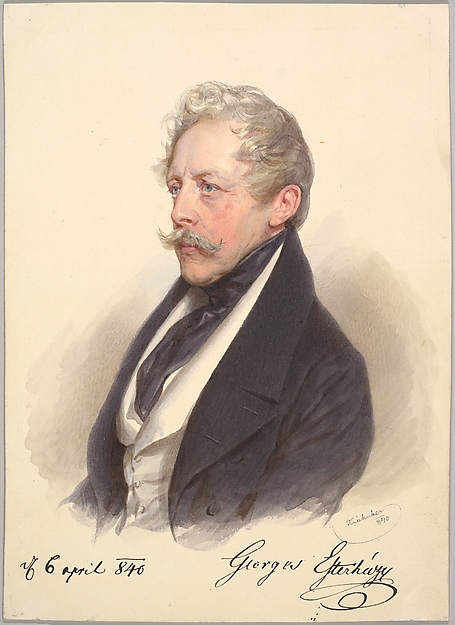 Josef Kriehuber, Count Georg Esterházy von Galántha