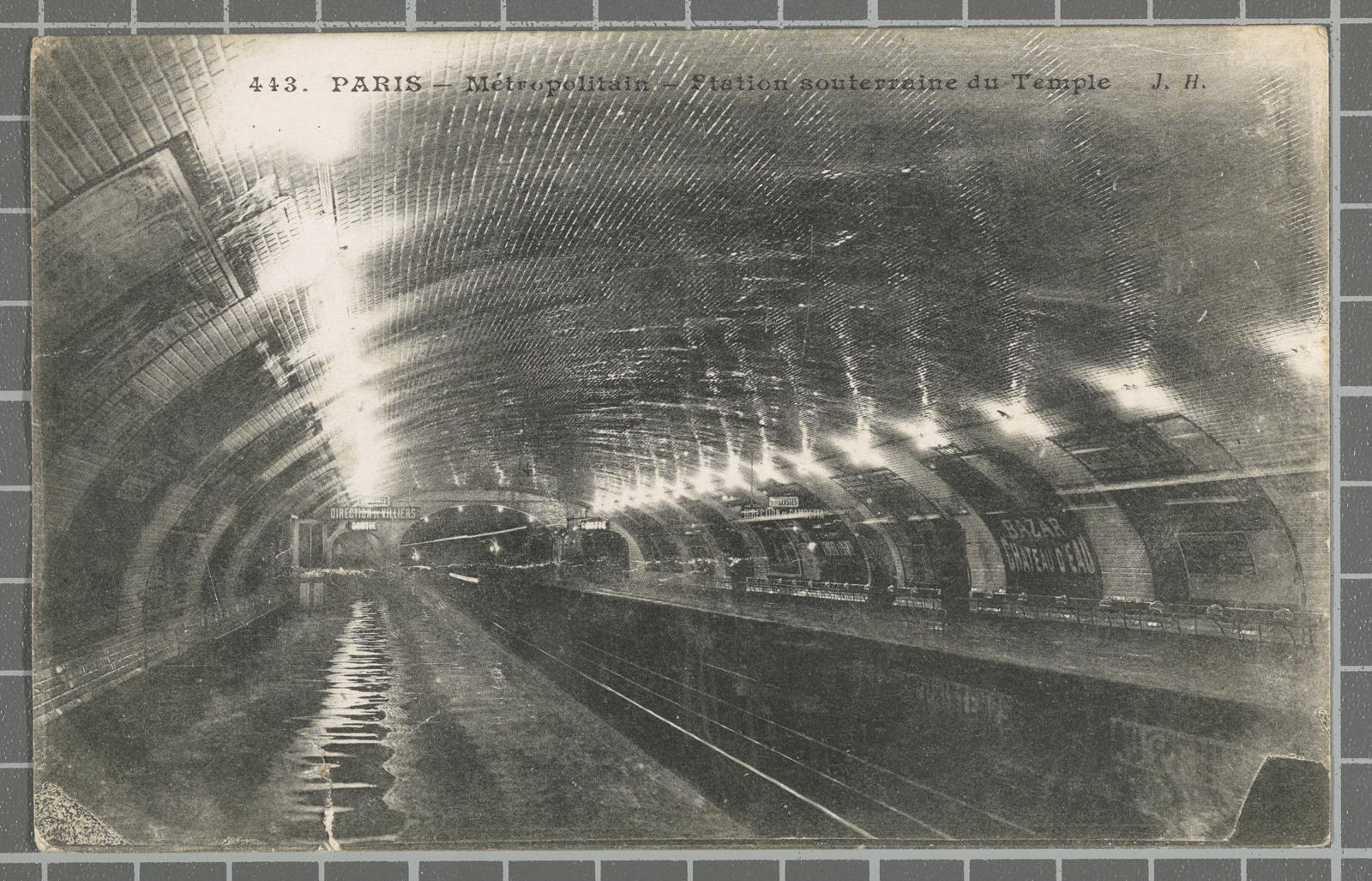 Desconegut, 443. Paris - Métropolitain - Station souterraine du Temple