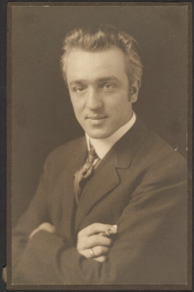 Louis Fleckenstein, [Portrait of a Man Holding Cigar]