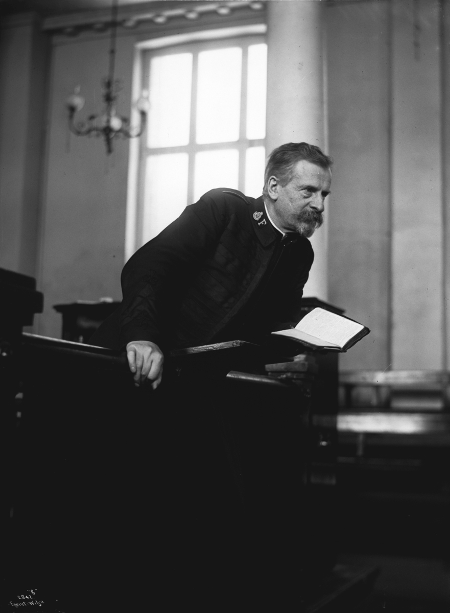 Anders Beer Wilse, Prot: Frelsesarmeen Oberst Øgrim paa Talerstolen