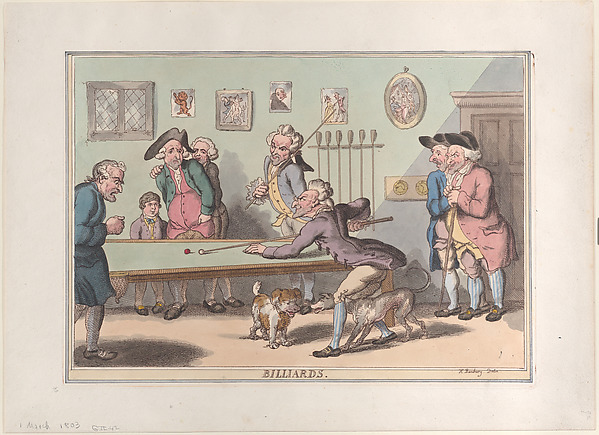 Thomas Rowlandson, Billards