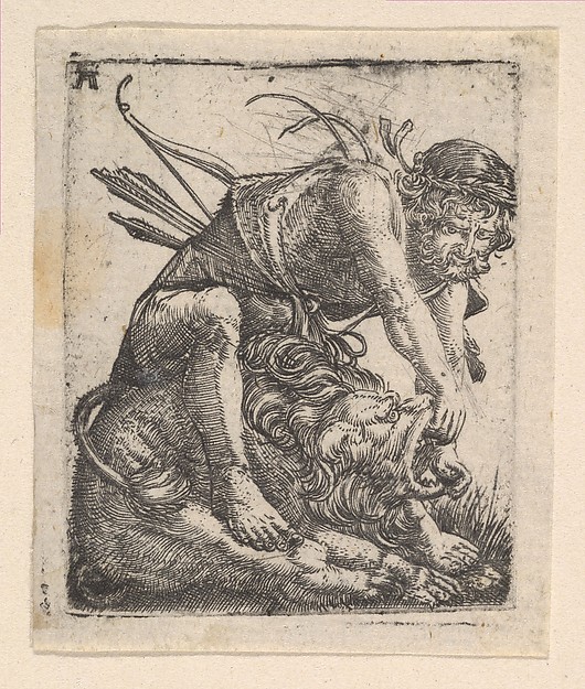 Albrecht Altdorfer, Hercules Fighting the Nemean Lion