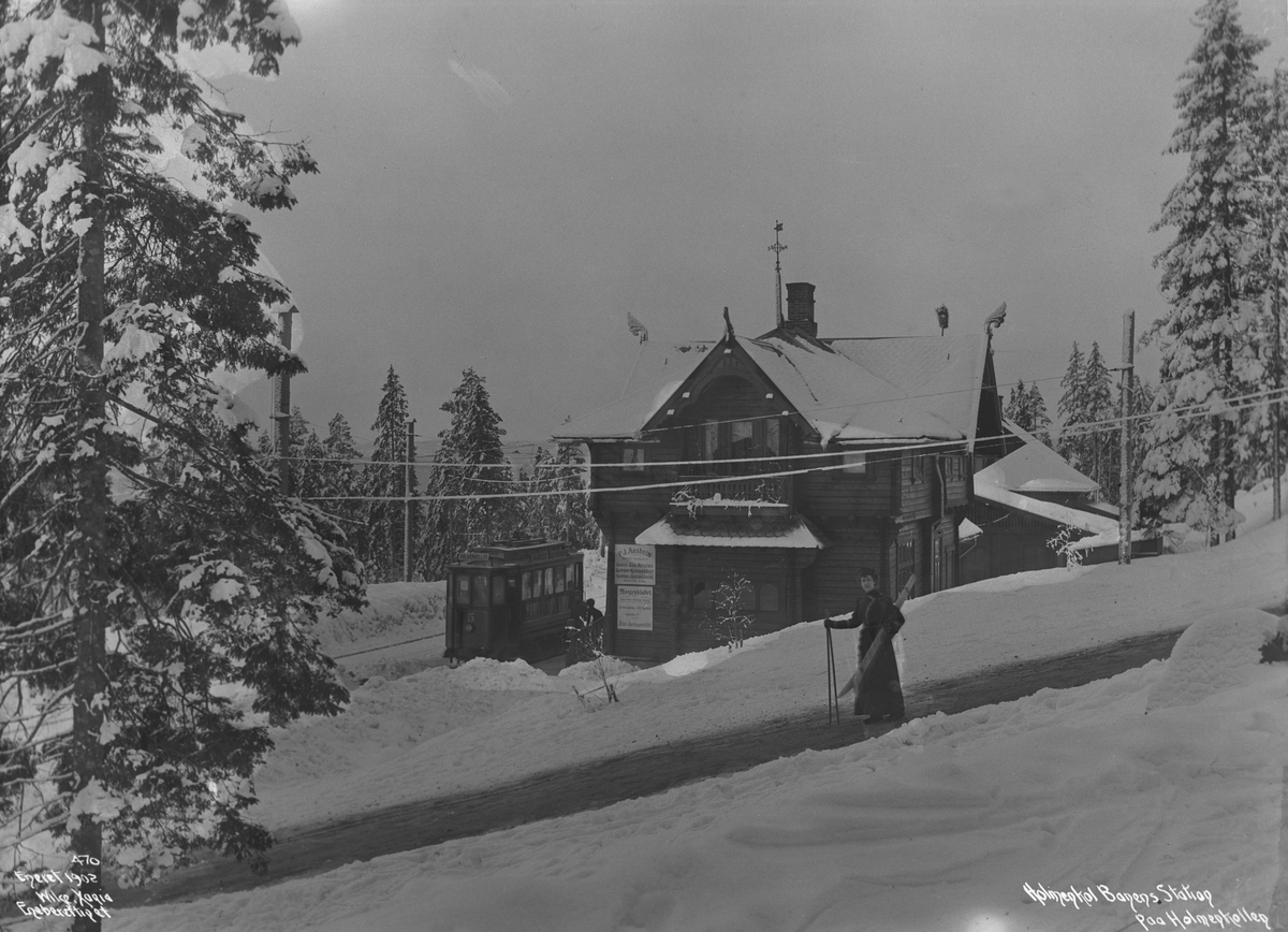 Anders Beer Wilse, Prot: Holmenkolbanens Station Holmenkollen Jan.1902
