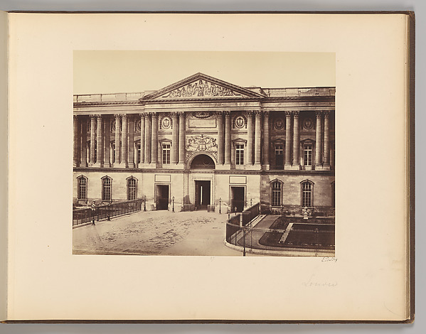 Edouard Baldus, La Colonnade du Louvre