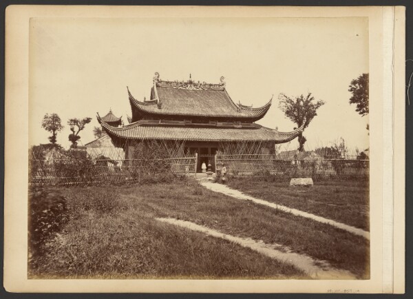 John Thomson, [Fenced in temple]