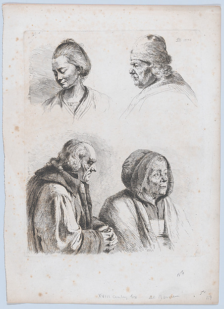 Jean Jacques de Boissieu, Study of Four Heads