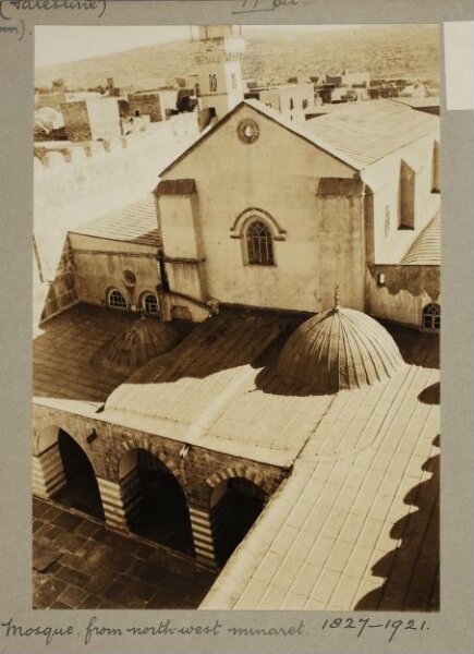K.A.C. Creswell, View from minaret over al-Haram al-Ibrahimi, Hebron