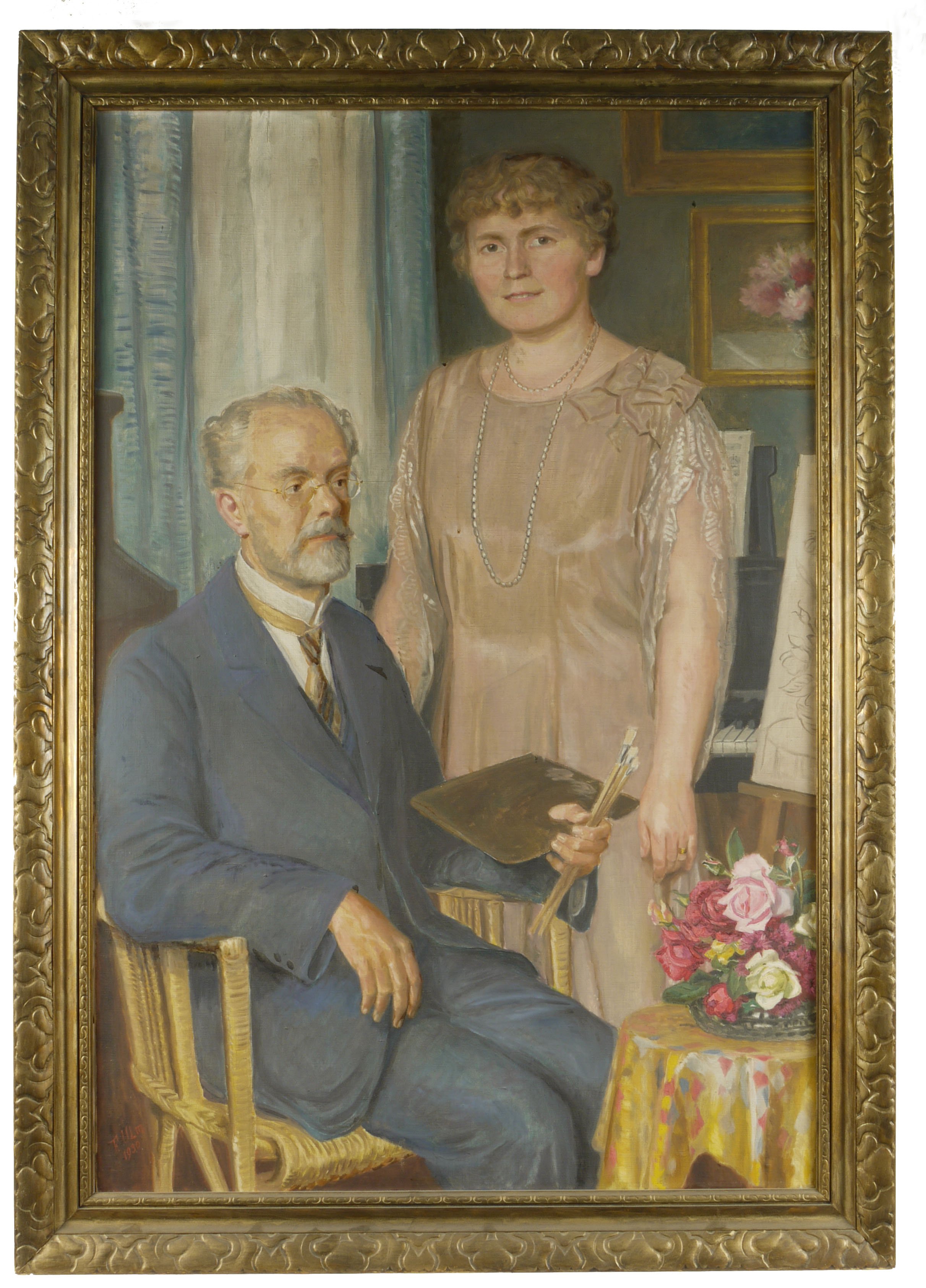 Friedrich Ulm, Der Maler und seine Frau (Friedrich Ulm und Gattin vor der Staffelei)