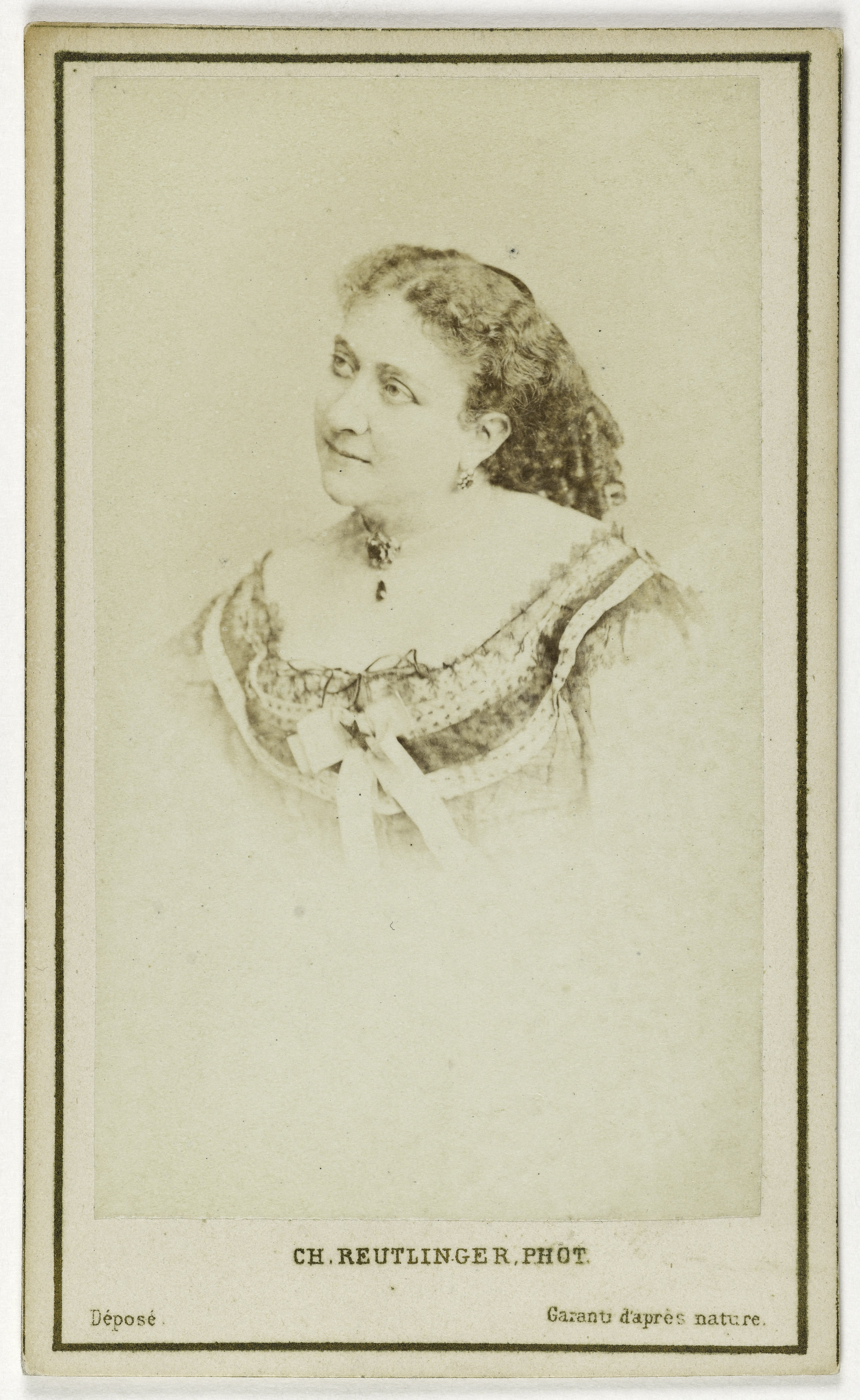 Charles Reutlinger, Portrait de Lagier Suzanne, (1833-1893), (actrice, chanteuse populaire, compositeur)