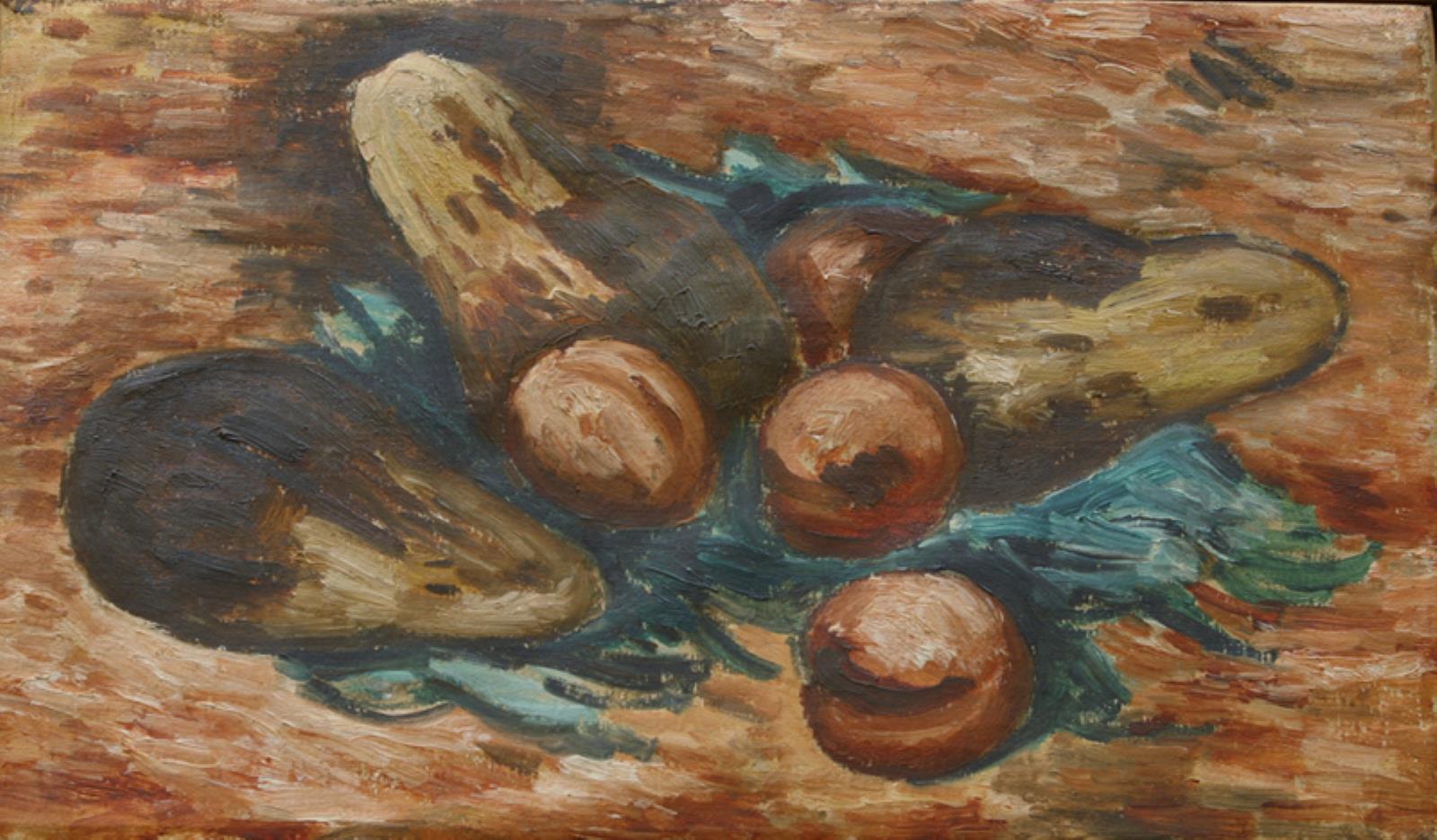 Marsden Hartley, Eggplants and Pomegranates