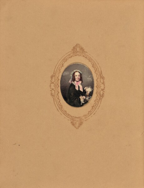 Unknown, [Portrait of a young woman with curls]