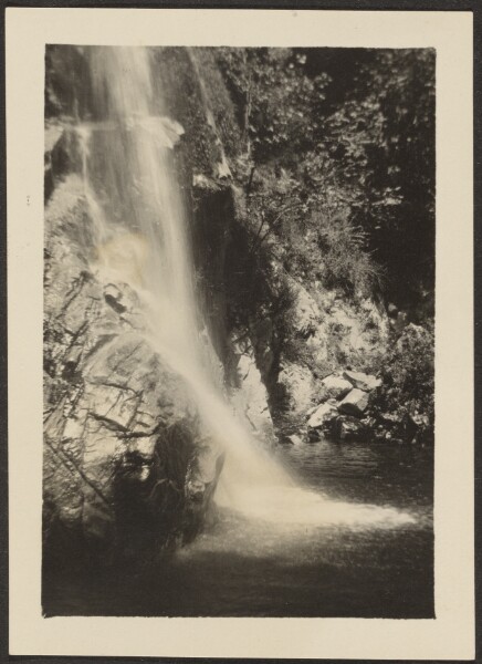 Louis Fleckenstein, [Landscape with Waterfall]