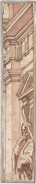 Anonymous, Italian, 16th century, Façade (for Stage Setting)