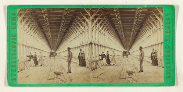Edward and Henry T. Anthony & Co., Perspective View of the Carriage Way in the Suspension Bridge, Niagara.