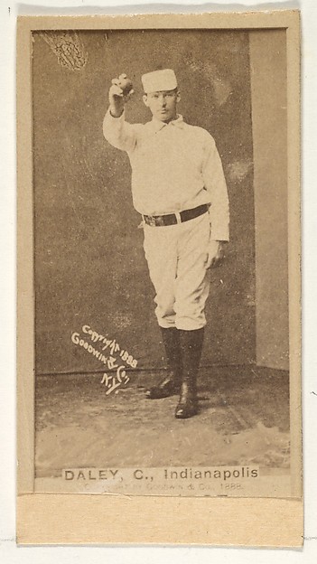 Goodwin & Company, Daley, Catcher, Indianapolis, from the Old Judge series (N172) for Old Judge Cigarettes