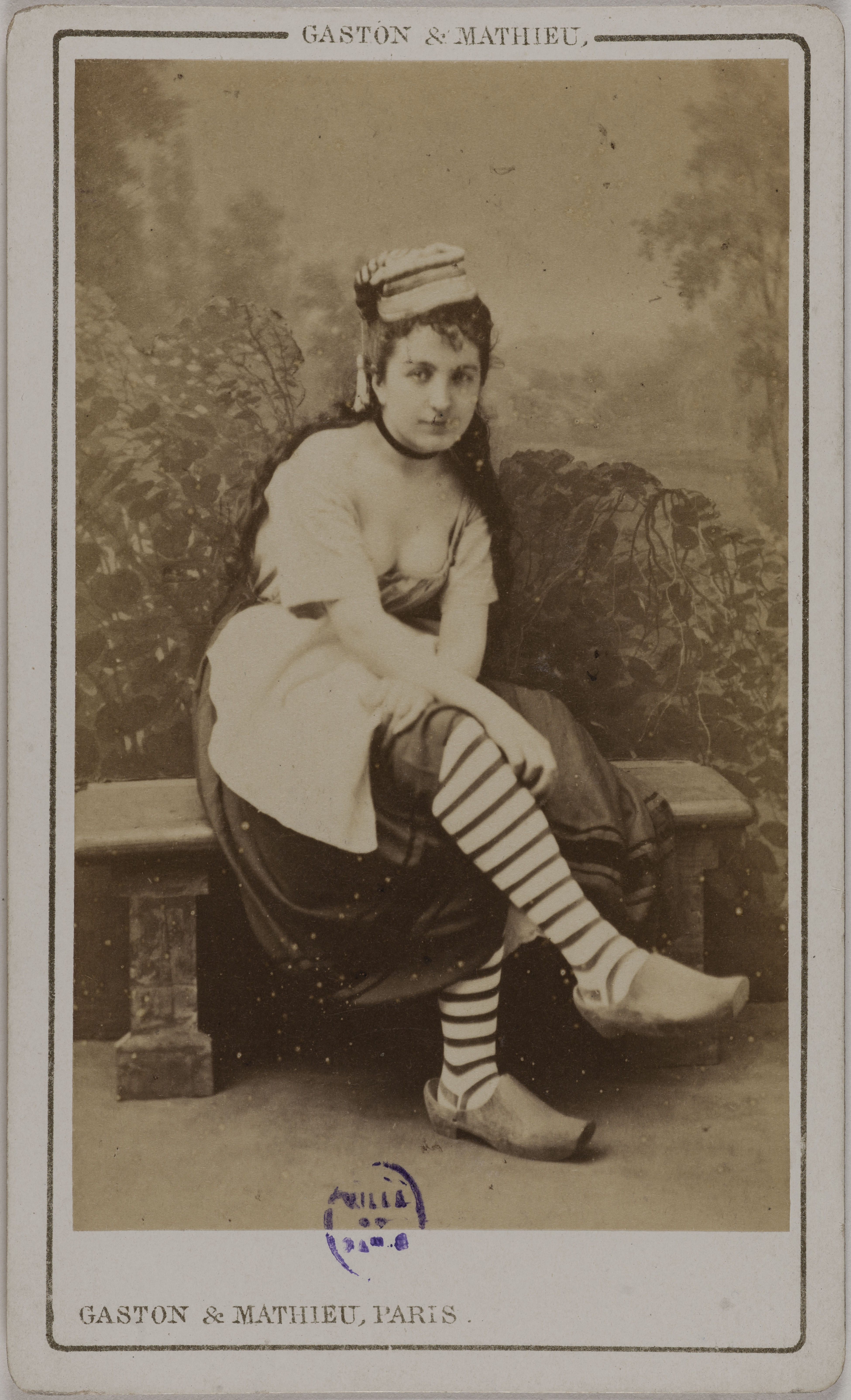 Gaston & Mathieu, Portrait d'Argene L. (ou Argeine), (actrice au Théâtre des Variétés)