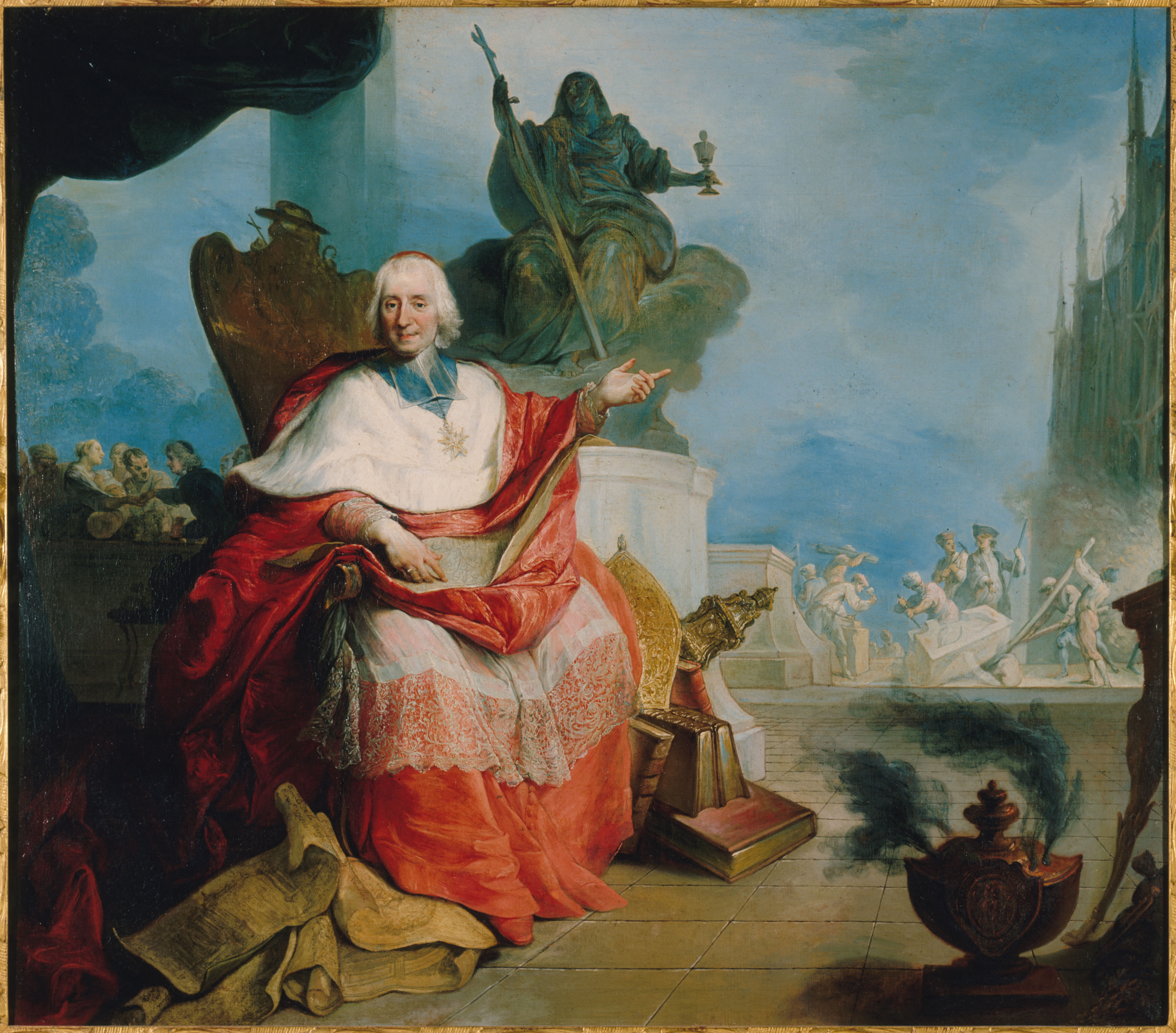 Ecole française, Portrait du cardinal Louis Antoine de Noailles (1651-1729), archevêque de Paris