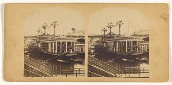 Unknown, [View of Bains de la Samaritaine, Paris, France]