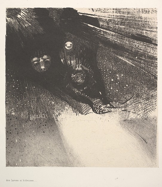 Odilon Redon, Hideous Larvae