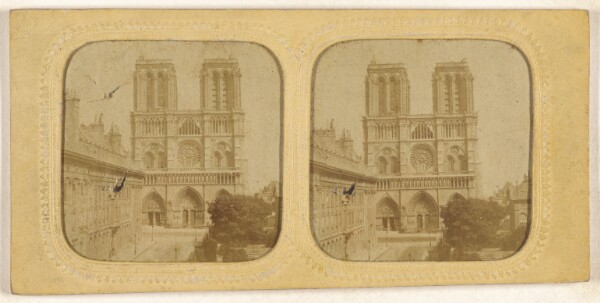 Unknown, [Front view of Notre-Dame, Paris, France]