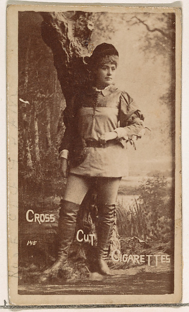 W. Duke, Sons & Co., Card Number 145, from the Actors and Actresses series (N145-1) issued by Duke Sons & Co. to promote Cross Cut Cigarettes